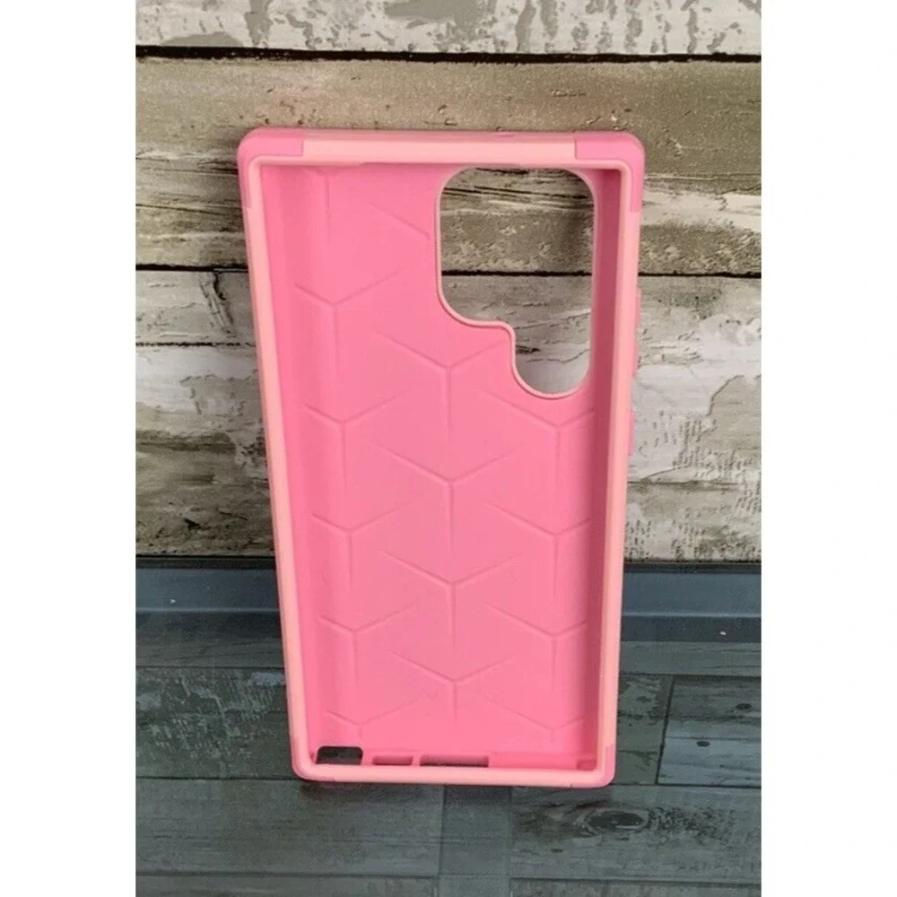 Three‎ Defense Hard Phone Case for SAMSUNG GALAXY S23 ULTRA Hearts Butterfly